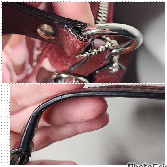 Coach Chelsea Optic Signature Logo Suede/Leather Trim Handbag - Picture 16 of 16